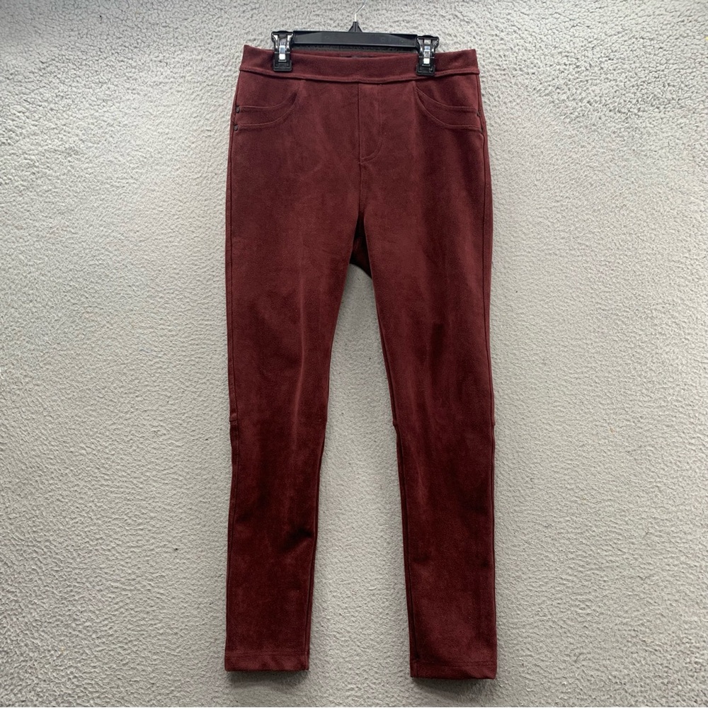 Sanctuary X Anthropologie Women’s Size S Burgundy Suede Slim Fit Skinny Leggings